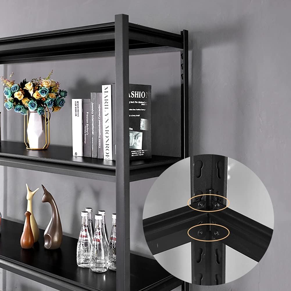 SKY-TOUCH 5 Tier Storage Shelf Unit,Heavy Duty Storage Rack,Metal Shelving Unit for Home, Kitchen, Basement, Pantry,Max Capacity 50 KG,90 * 40 * 183cm