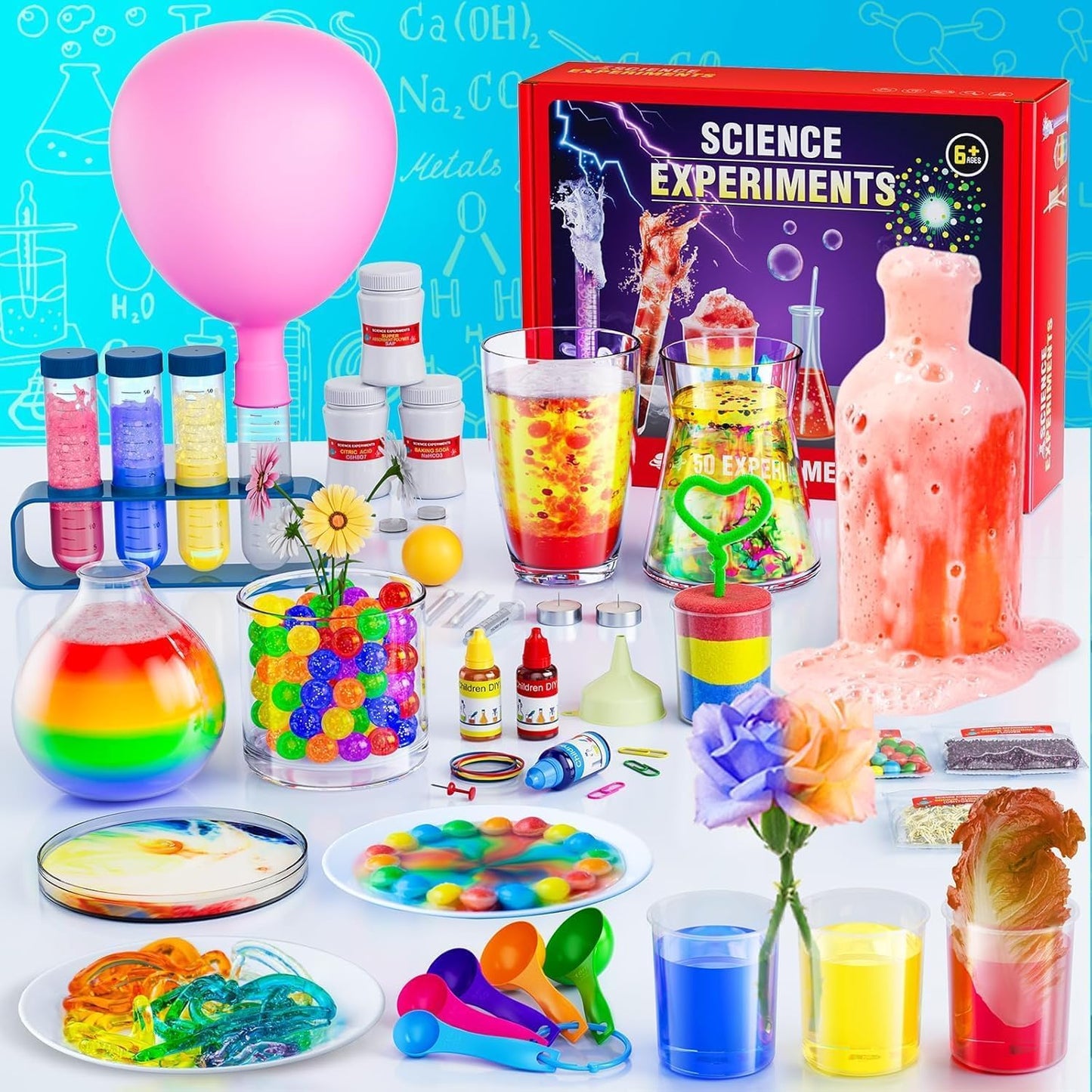 SKY-TOUCH 120+ Toy Science Kit for Kid, STEM Educational Toys for Learning & Experiment Kit, Gifts for 3+ Year Olds