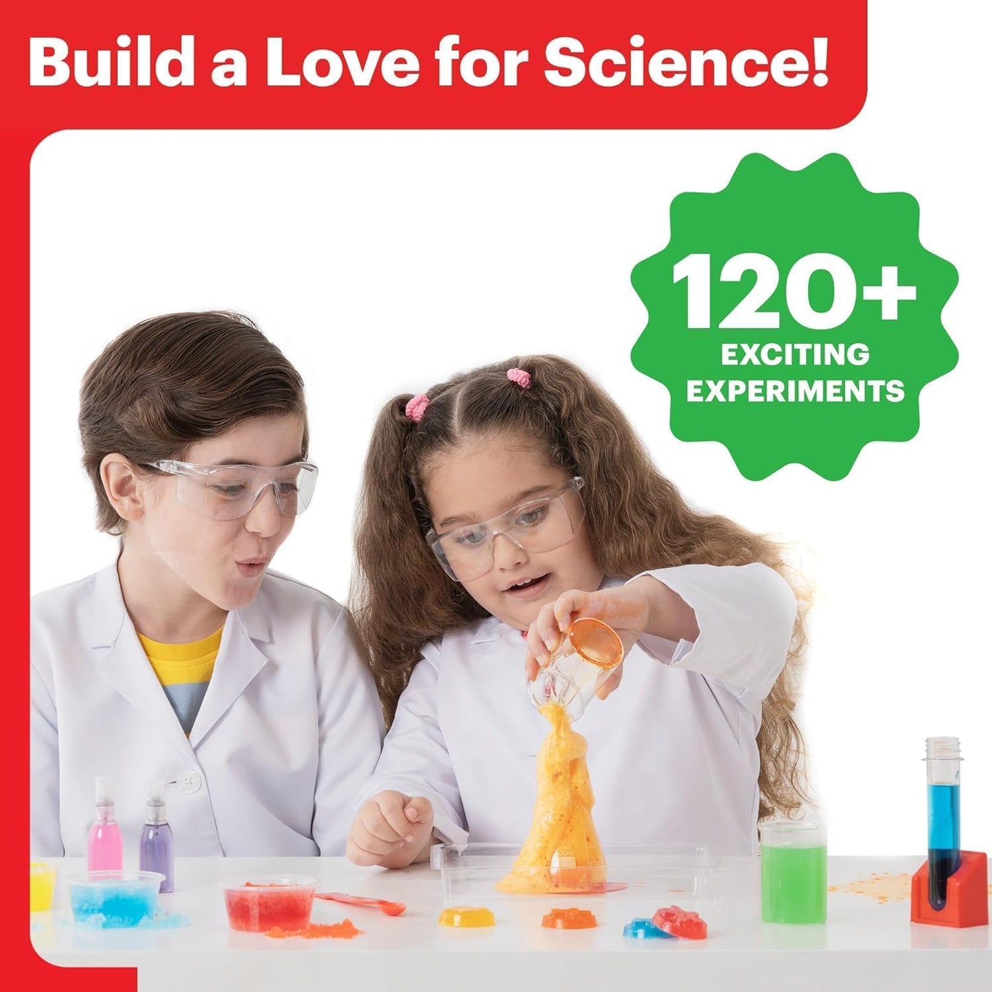 SKY-TOUCH 120+ Toy Science Kit for Kid, STEM Educational Toys for Learning & Experiment Kit, Gifts for 3+ Year Olds