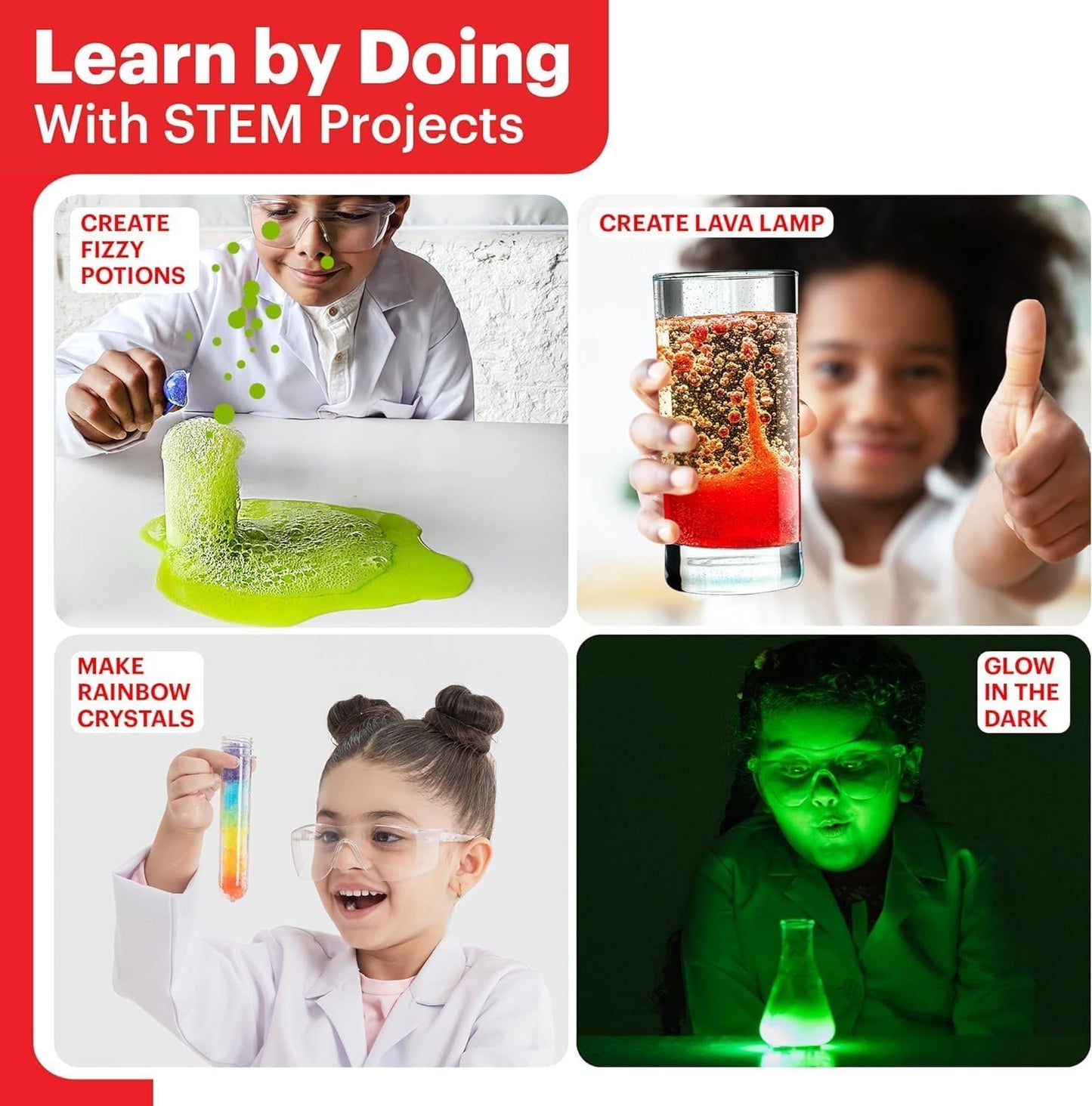 SKY-TOUCH 120+ Toy Science Kit for Kid, STEM Educational Toys for Learning & Experiment Kit, Gifts for 3+ Year Olds