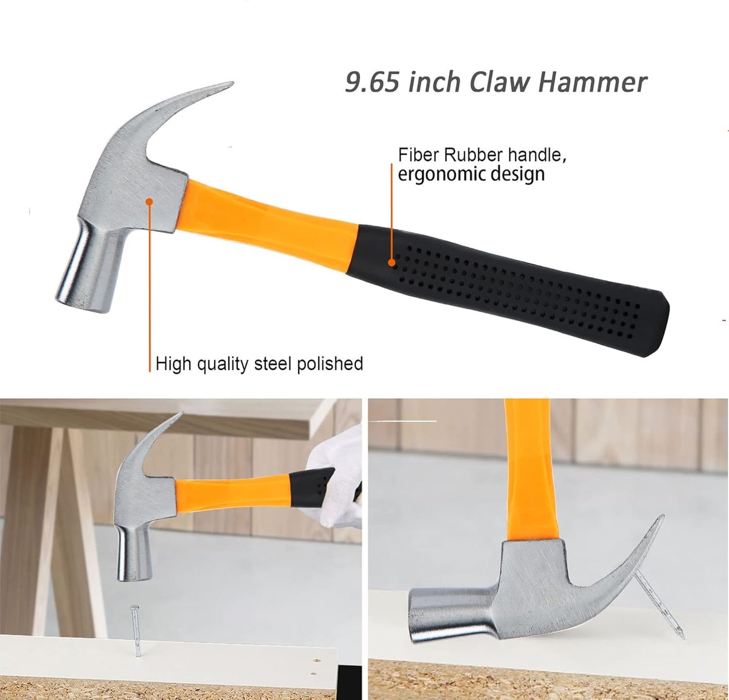 SKY-TOUCH 82 Pieces Hand Tool Kit, Home Repair Tools Case, General Household Tool Kit with Solid Carrying Box Carbon Steel Hardware for Daily Home Repair, Ideal for Home or Work Use