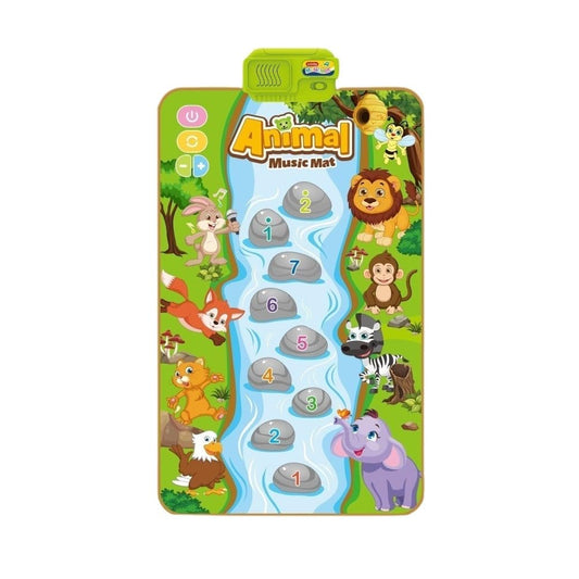 SKY-TOUCH Animal Musical Mat for Kids, Baby Early Learning Educational Toys, Montessori Sensory Musical Dance Mat, Touch Play Floor Keyboard Pad, Gifts for Kids 18+ Months (80*50cm)