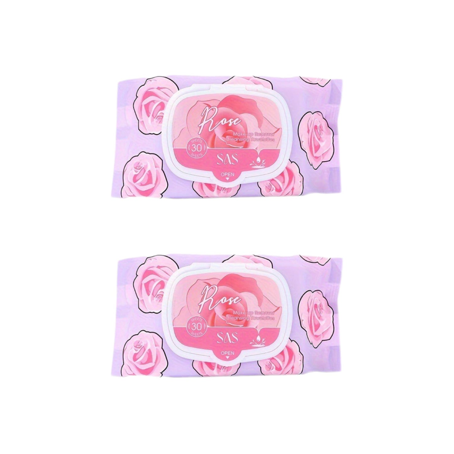 SKY-TOUCH Makeup Remover Wipes, Gentle and Effective Cleansing Wipes, Daily Facial Wipes,Effectively Removes Waterproof Makeup,Makeup Remover Wipes for Sensitive Skin,Alcohol Free, 60 Wipes（2 pack）