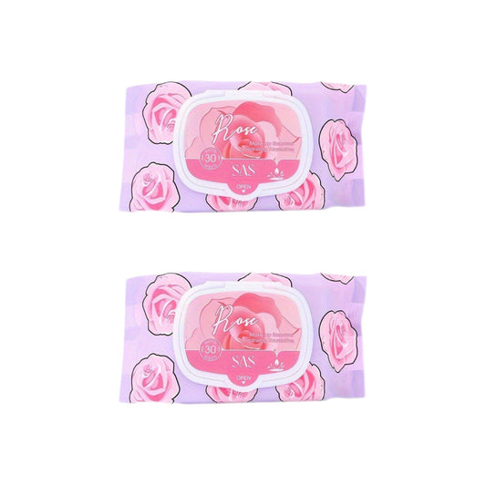 SKY-TOUCH Makeup Remover Wipes, Gentle and Effective Cleansing Wipes, Daily Facial Wipes,Effectively Removes Waterproof Makeup,Makeup Remover Wipes for Sensitive Skin,Alcohol Free, 60 Wipes（2 pack）