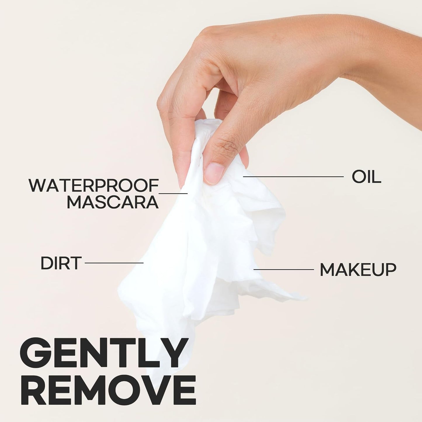 SKY-TOUCH Makeup Remover Wipes, Gentle and Effective Cleansing Wipes, Daily Facial Wipes,Effectively Removes Waterproof Makeup,Makeup Remover Wipes for Sensitive Skin,Alcohol Free, 60 Wipes（2 pack）