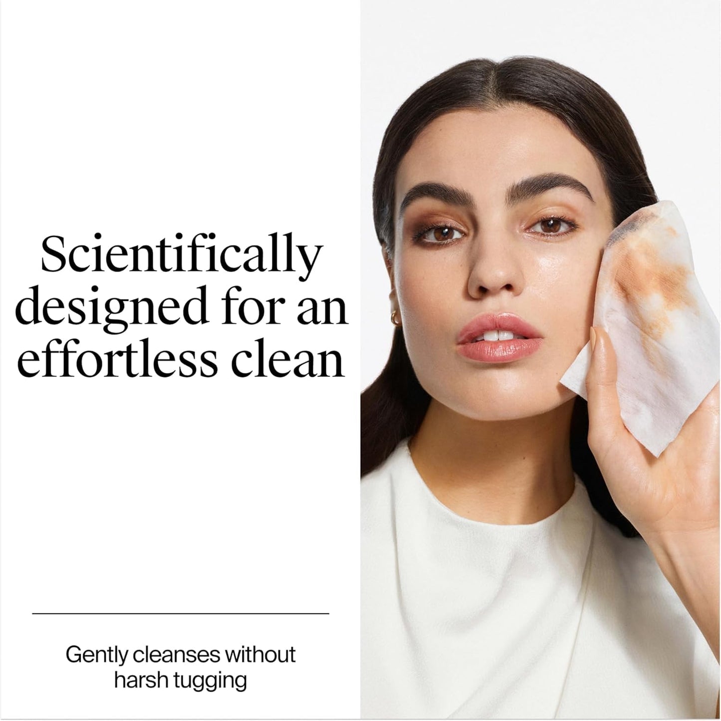 SKY-TOUCH Makeup Remover Wipes, Gentle and Effective Cleansing Wipes, Daily Facial Wipes,Effectively Removes Waterproof Makeup,Makeup Remover Wipes for Sensitive Skin,Alcohol Free, 60 Wipes（2 pack）