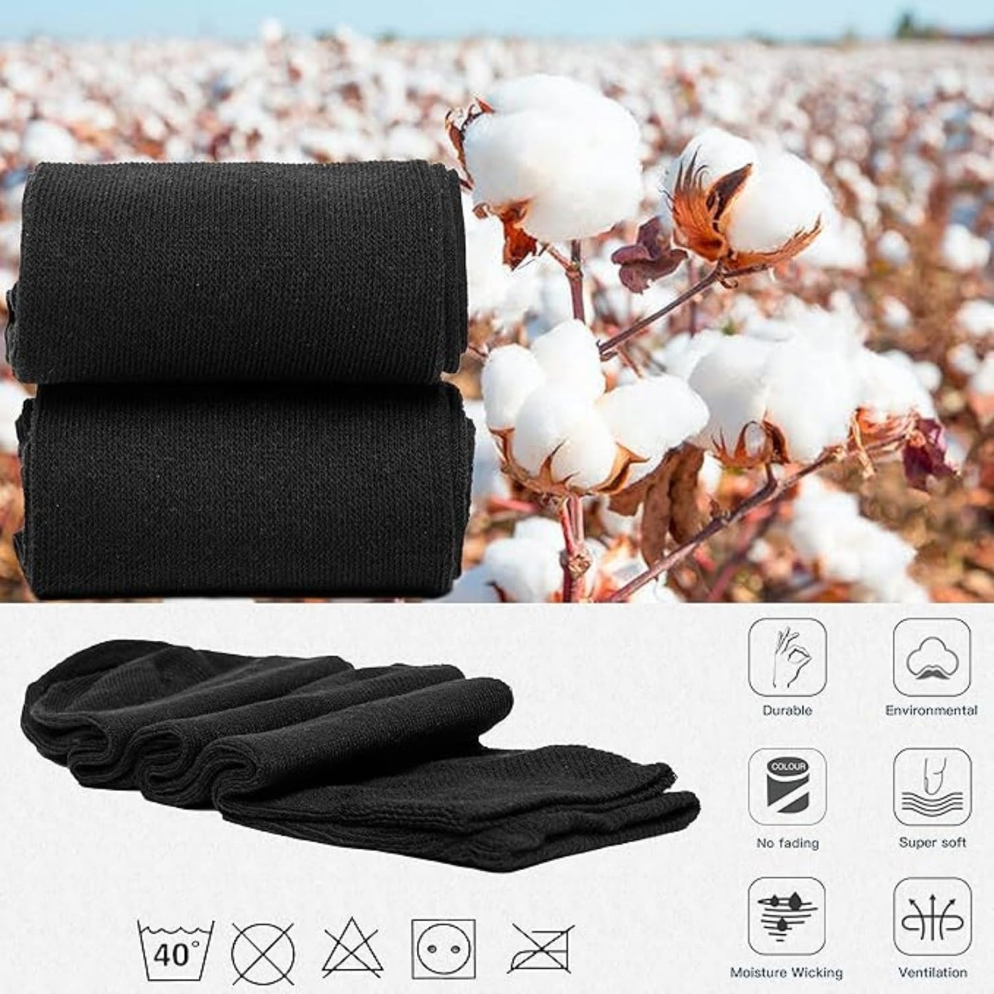 SKY-TOUCH Mens Men's Dress Crew Socks Men's Dress Crew Socks