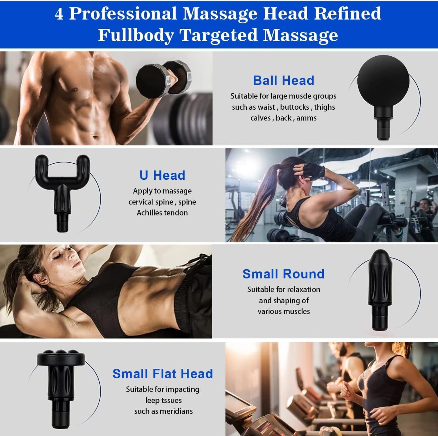 SKY-TOUCH Massage Gun,Professional Muscle Percussion Massager with 6 Speeds,Quiet Portable Electric Massager for Shoulder, Body,Back,and Physiotherapy,Compact Cordless Design,19x13x4.5cm