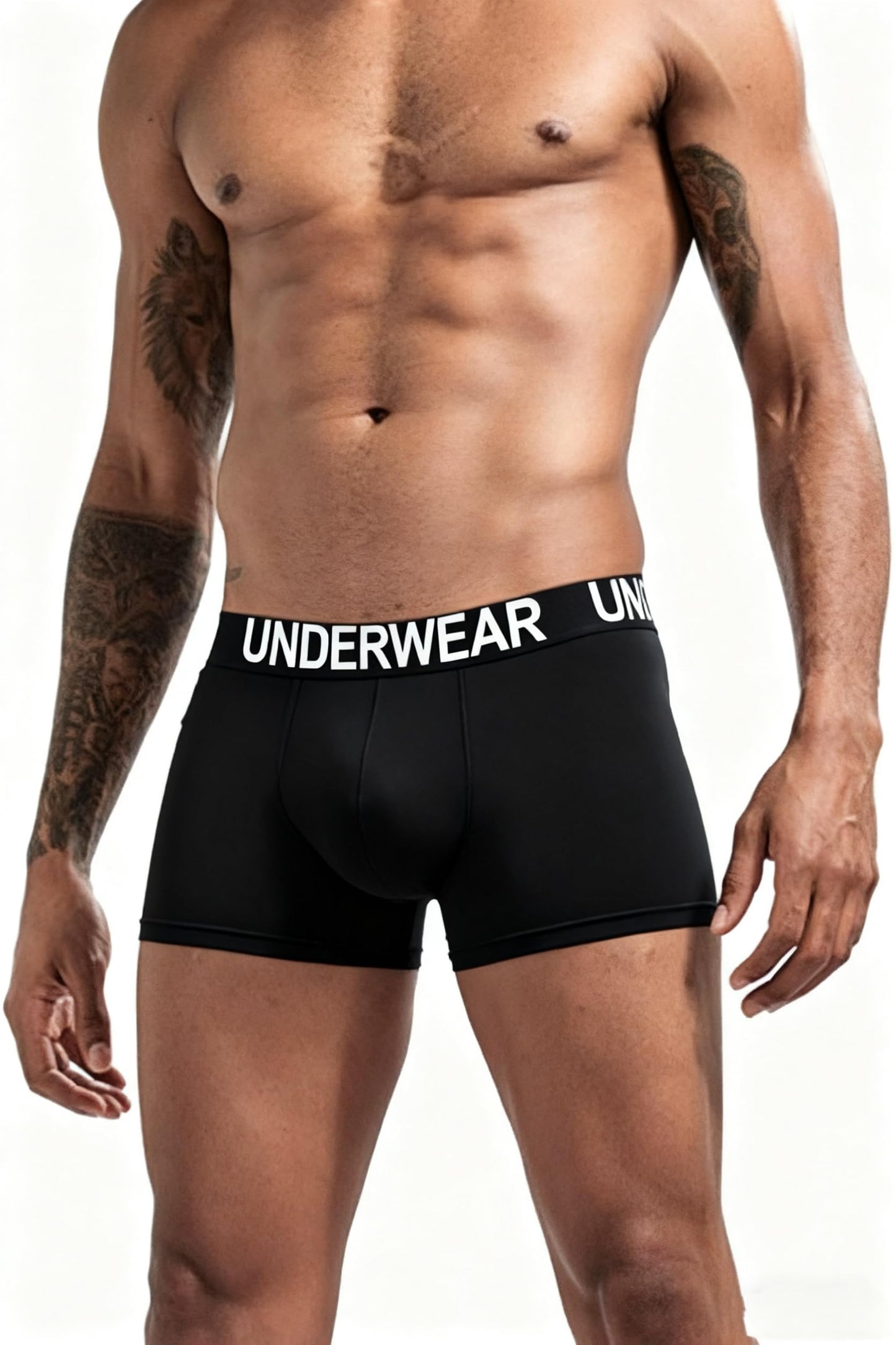 SKY-TOUCH 3 PACK Men’s Boxer Briefs, Soft Breathable Stretch Underwear, Moisture Control Comfortable Underpants for Everyday Wear,Men's underwear (Black/Gray/Light Grey)