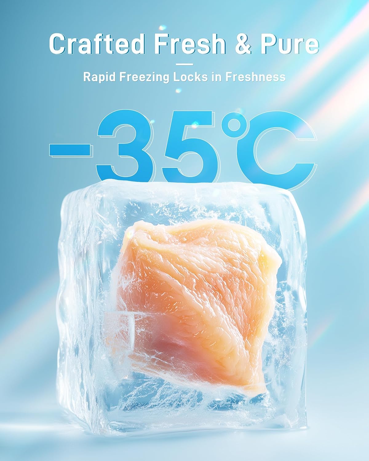 SKY-TOUCH FD Freeze-Dried Chicken Cubes 80g – High Palatability for Cats & Dogs, All-Natural, Raw, Grain-Free, Perfect for Training, Meal Toppers & Hydration Support