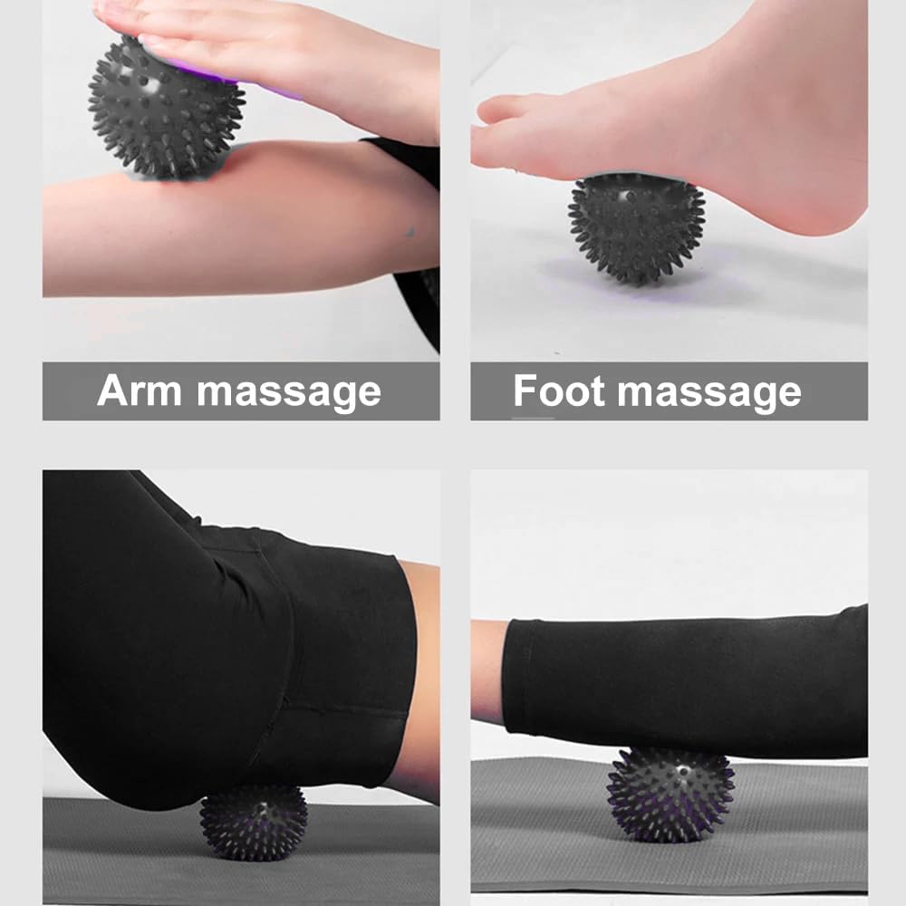 SKY-TOUCH 4-in-1 Roller Muscle Massage, Massage Ball, Yoga Column Massage Relax Ball Set, Foam Exercises and Roller Bag