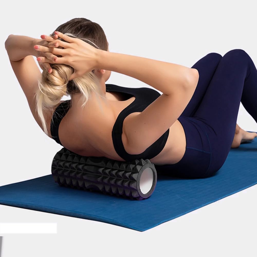 SKY-TOUCH 4-in-1 Roller Muscle Massage, Massage Ball, Yoga Column Massage Relax Ball Set, Foam Exercises and Roller Bag
