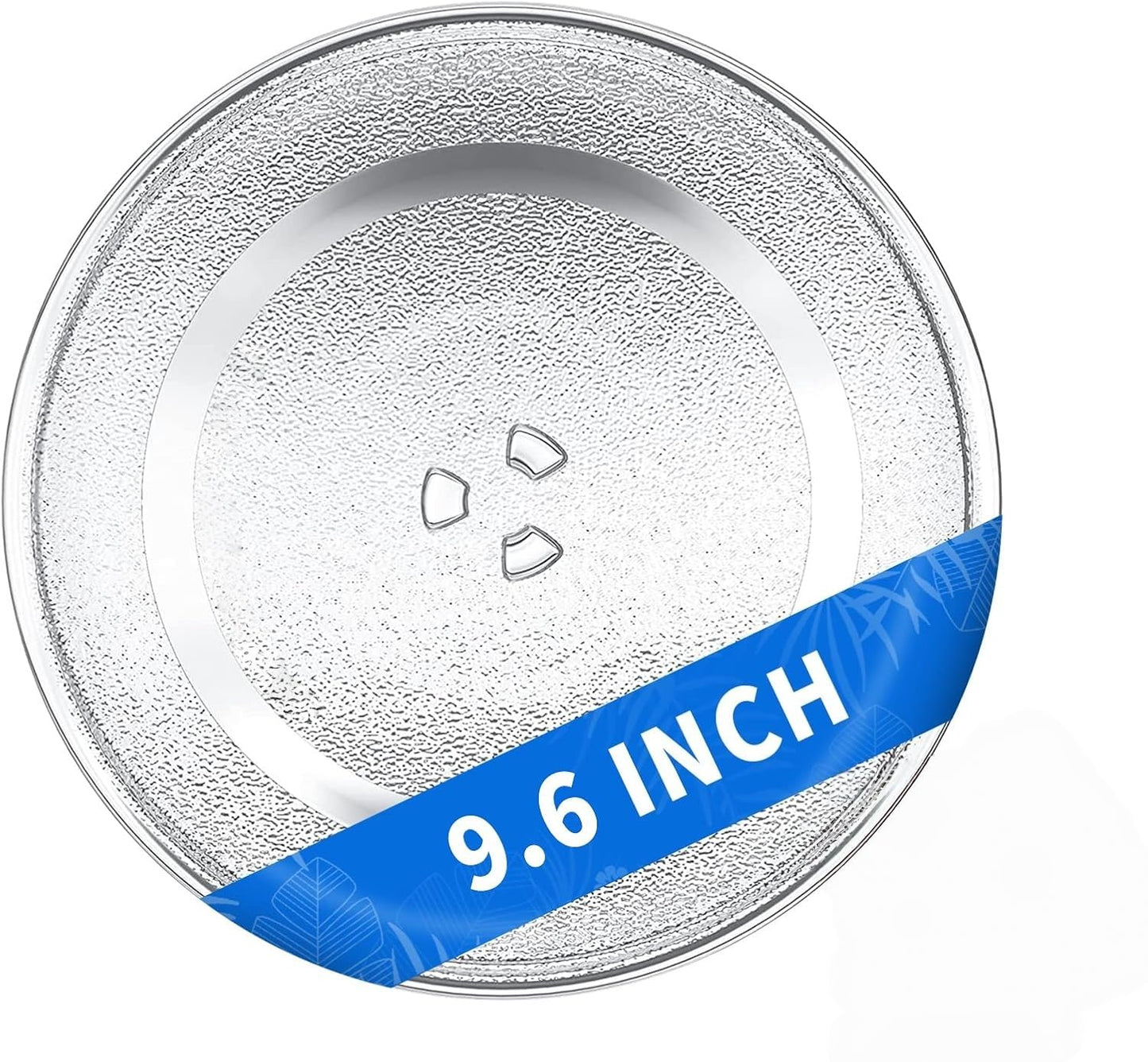 SKY-TOUCH Microwave Plate 24.5cm, Small Glass Microwave Replacement Turntable Tray, Easy to Clean, Dishwasher Safe