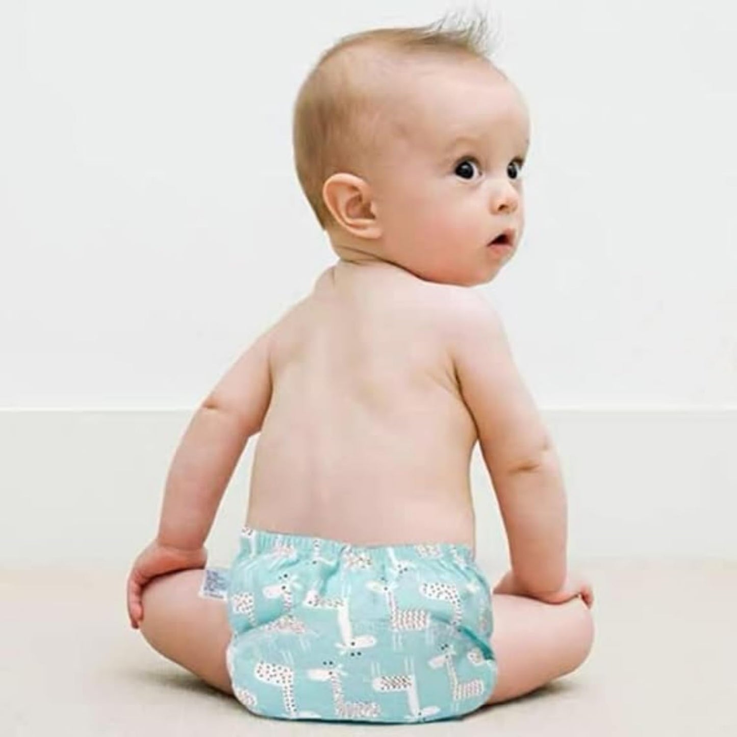 SKY-TOUCH 5PCS Baby Potty Training Pants Cotton, Soft Breathable Potty Training Underwear for 1-3 Years, Highly Absorbent Reusable Diapers for Baby Boys & Girls (L, Girl 13-20kg)