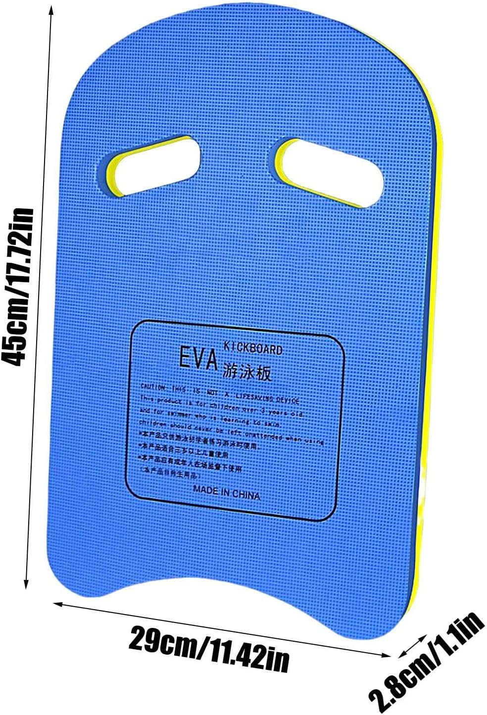 SKY-TOUCH Swimming Kickboard for Adults & Kids - EVA Training Kick Board for Pool & Open Water, Swimming Aid & Exercise Equipment, One Size, Durable & Lightweight(Blue&Yellow)