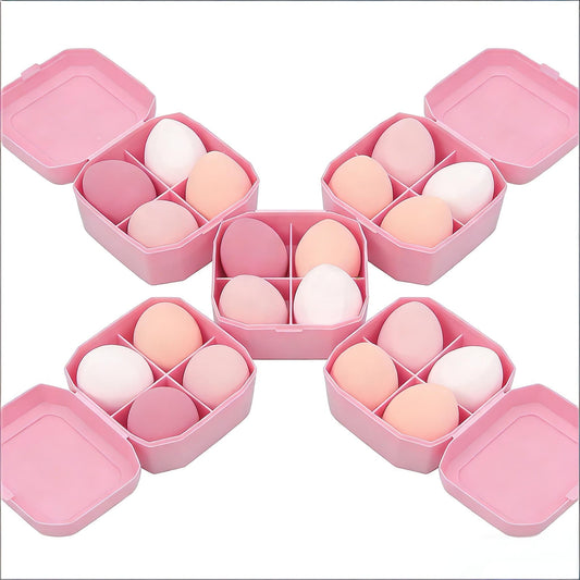 SKY- TOUCH 20pcs Beauty Blender, Makeup Sponge Professional Set, Emulsion Free Foundation Make-up Applicator, Suitable for Powders, Creams, And Liquids Soft Makeup Egg, Multi Colored