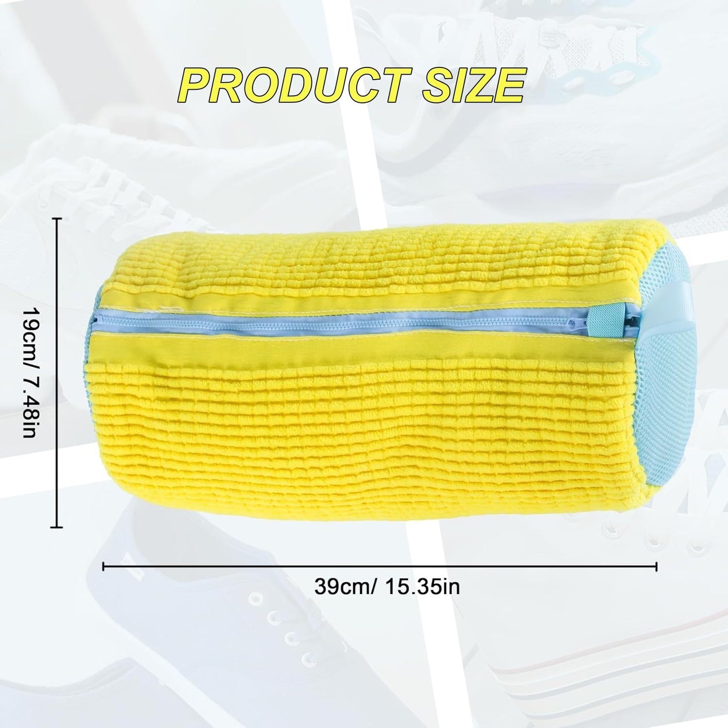 SKY-TOUCH Shoe Washing Machine Bag 2PCS, Reusable 360° Deep Cleaning Laundry Bag for Tennis Shoes, Sneakers and Slippers
