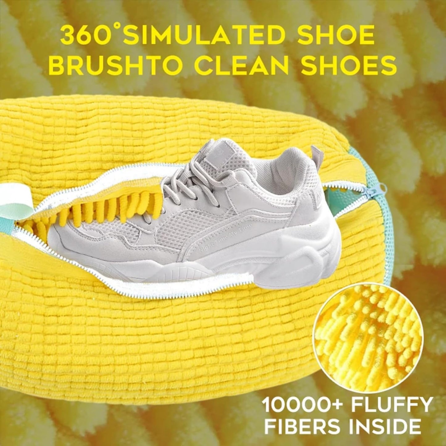 SKY-TOUCH Shoe Washing Machine Bag 2PCS, Reusable 360° Deep Cleaning Laundry Bag for Tennis Shoes, Sneakers and Slippers