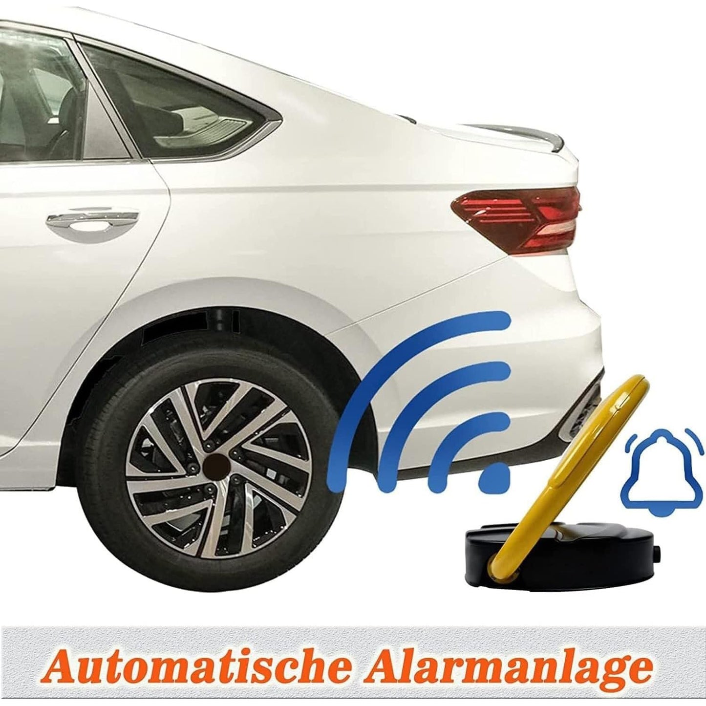 SKY-TOUCH Parking Lock, Remote Control Parking Lock Parking Space Folding Car With Alarm Function Suitable for Homes Businesses Offices And Commercial Premises（Without Battery）