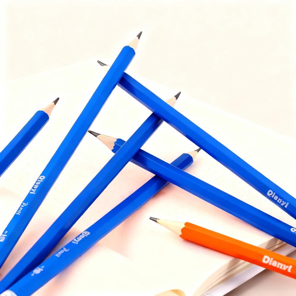 SKY-TOUCH HB Hexagonal Wooden Pencils, 12-Pack, Non-Toxic & Eco-Friendly, Perfect for Kids & Students, Smooth Writing for School & Drawing