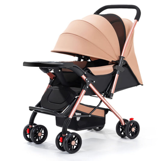 SKY-TOUCH Two-way Lightweight Stroller, One-click Foldable Baby Travel Stroller With Storage Basket, Multi-Postion Reclining Seat, Comfortable and Shock Absorbent, Bidirectional Push-and-Pull