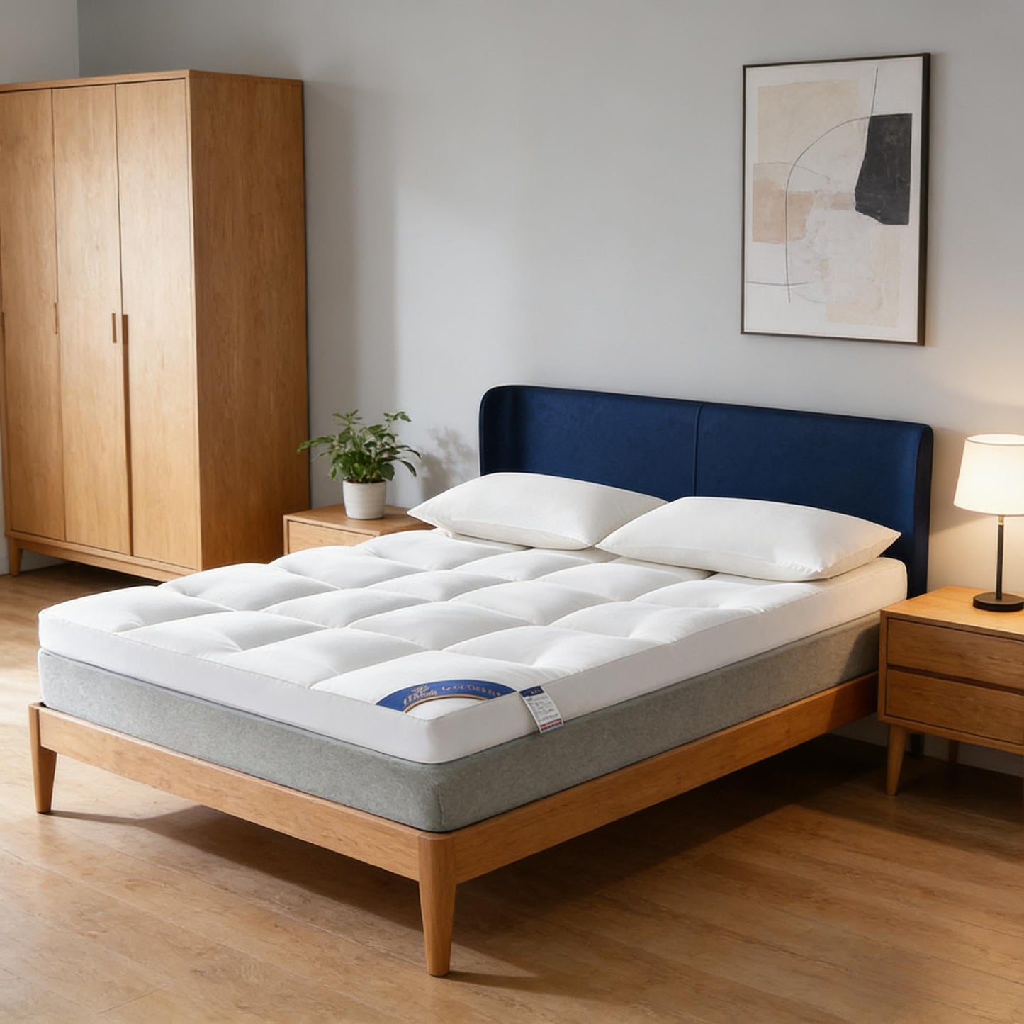 SKY-TOUCH Tatami Floor Mattress, Sleeping Pad Foldable Roll Up Dormitory Mattress Pad,7D Hollow Fiber Filled, For optimal use, must be paired with a Simmons mattress