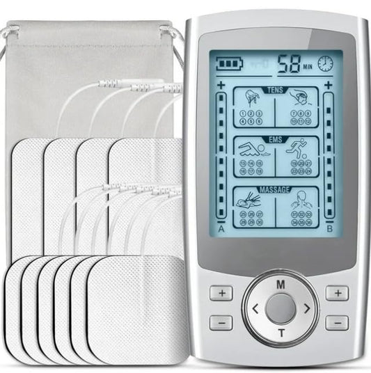 SKY-TOUCH 24 Modes Rechargeable Pulse Therapy Massager – Pain Relief & Muscle Relaxation, Includes Electrodes & Accessories