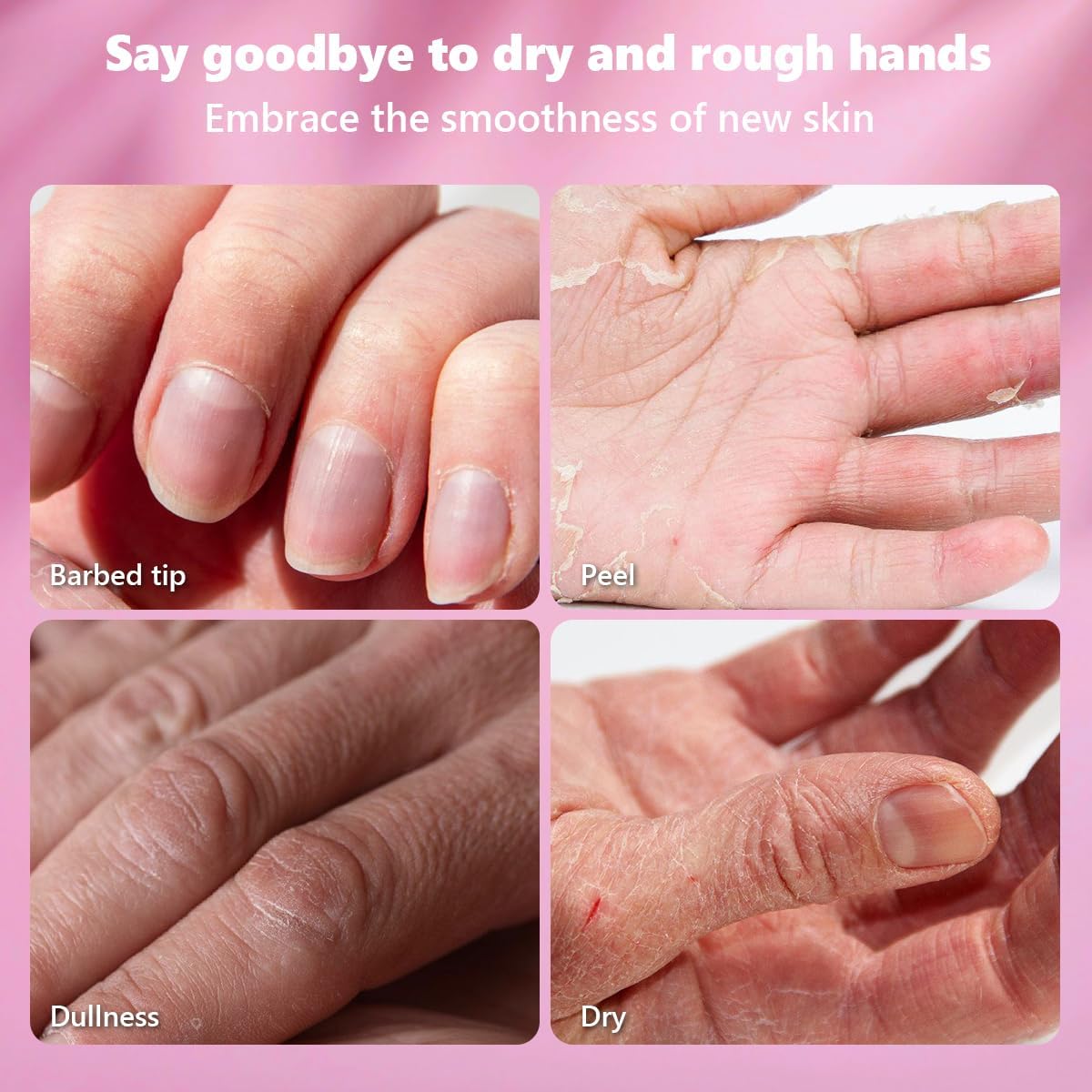 SKY-TOUCH 5 Pack Hand Cream for Dry, Cracked Hands, Natural Floral Scents, Moisturizing & Nourishing, Gifts for Women & Mothers, Mini Hand Lotion