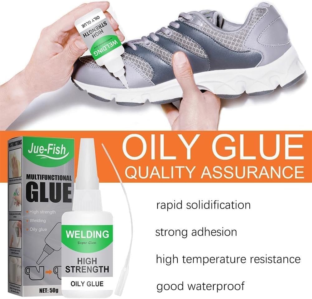 SKY-TOUCH 2PCS Super Glue(30ML), Extra Strong Fast-Drying Adhesive Gel Multi-Surface Repair for Metal, Plastic, Ceramic, Rubber, Wood, Leather, Paper