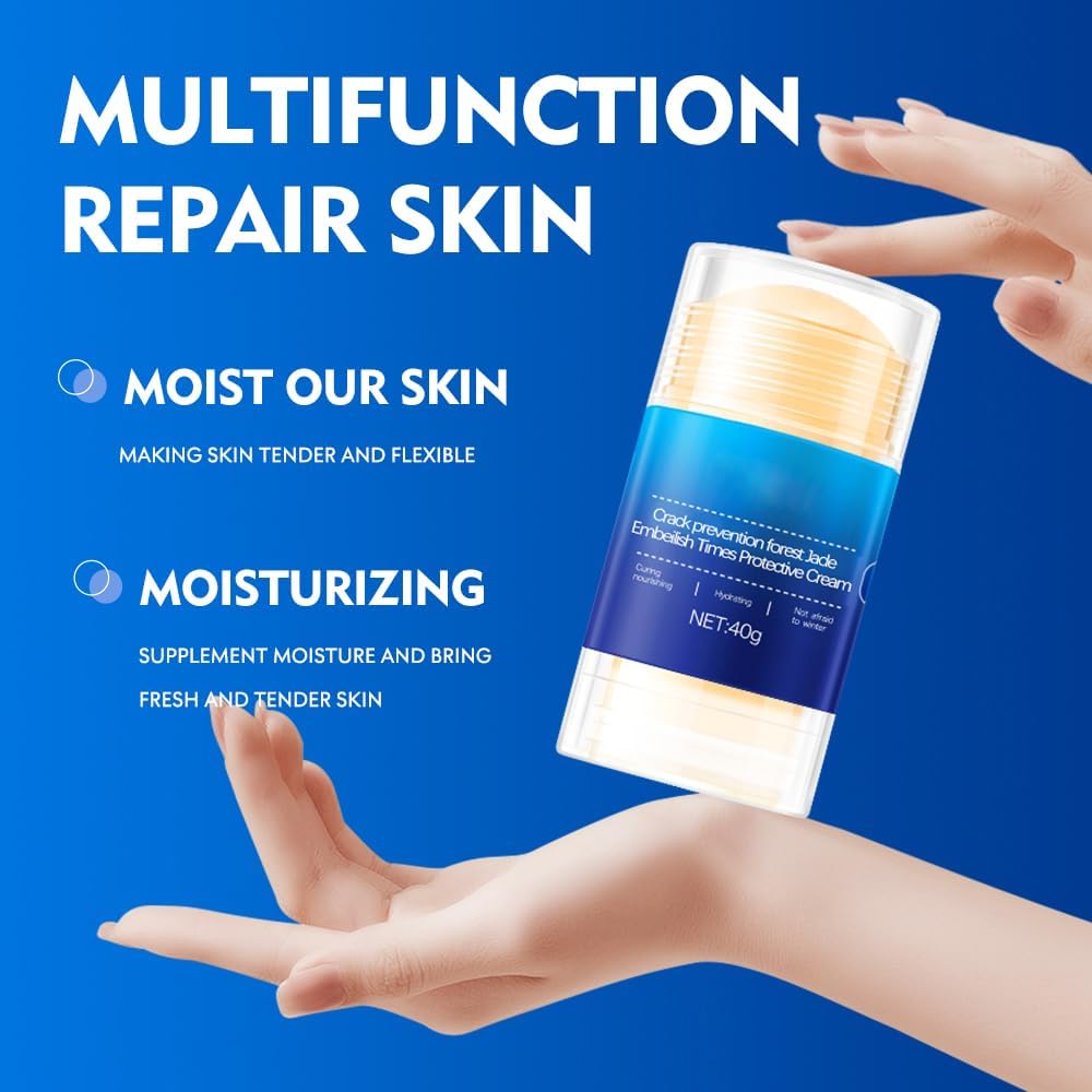 SKY-TOUCH Foot & Hand Repair Stick – Moisturizing Balm for Dry, Cracked Skin, Enriched with Vitamin E & Squalane, 40g, Protective Barrier for Soft, Smooth Skin