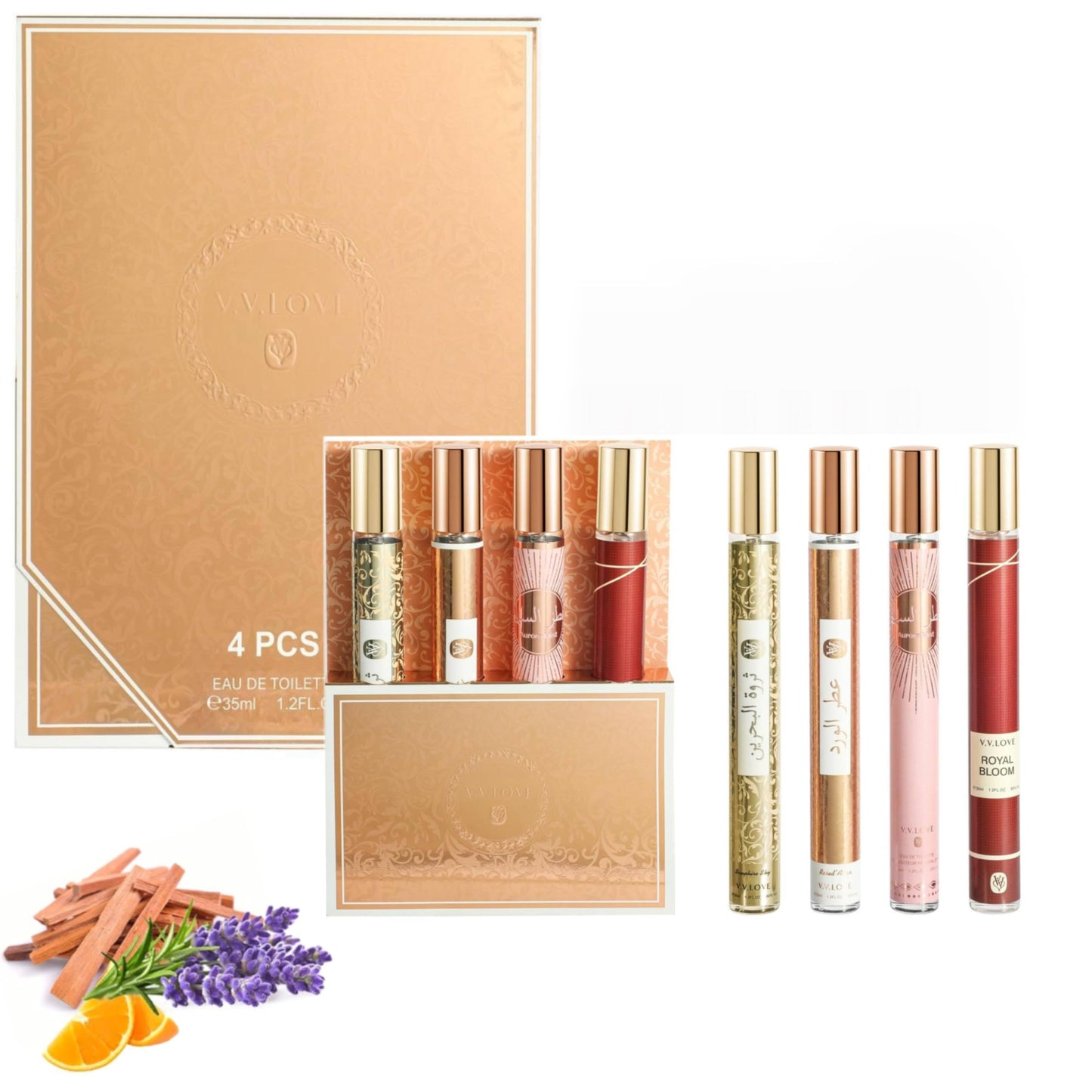 SKY-TOUCH 4-Pack  Ea DE Parfum Set –  4x35ml , Travel Size Perfumes , Long-Lasting Fragrance, Ideal for Birthdays, Anniversaries, Christmas