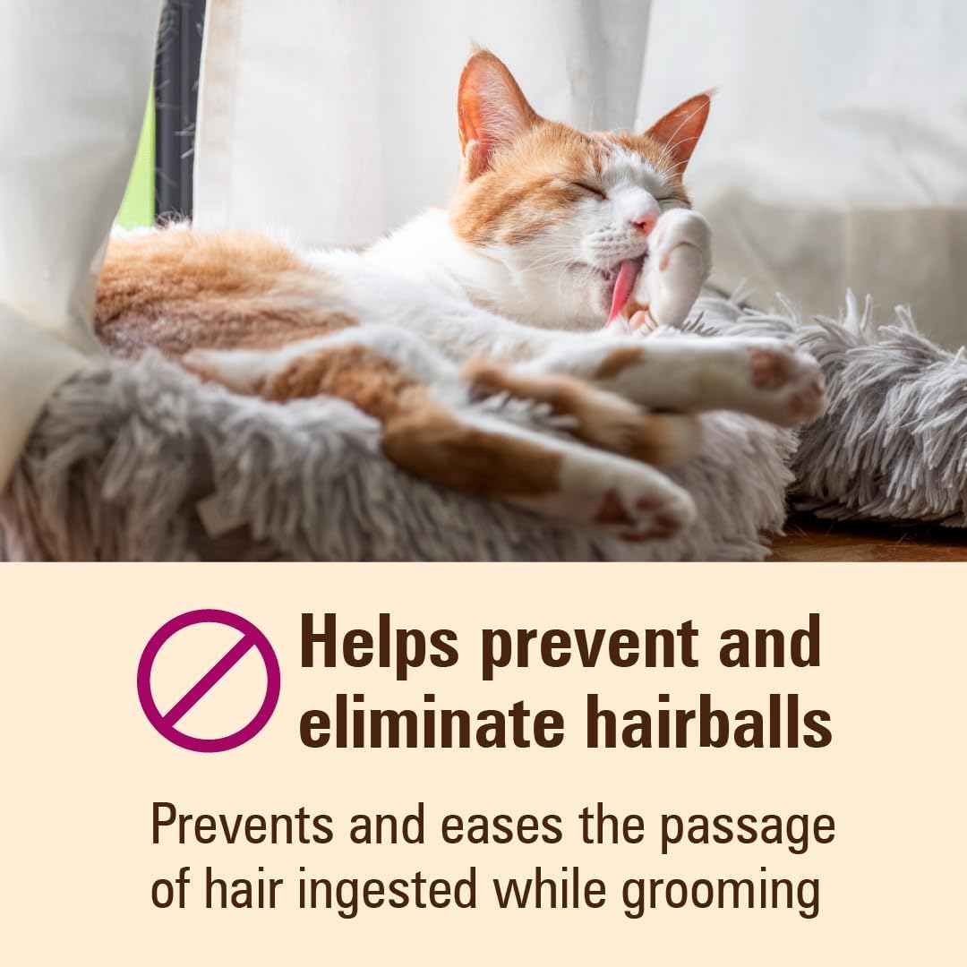 SKY-TOUCH Pet Hairball Relief Gel for Cats – 120g, Natural Formula for Digestive Health, Reduces Shedding, Supports Hairball Elimination