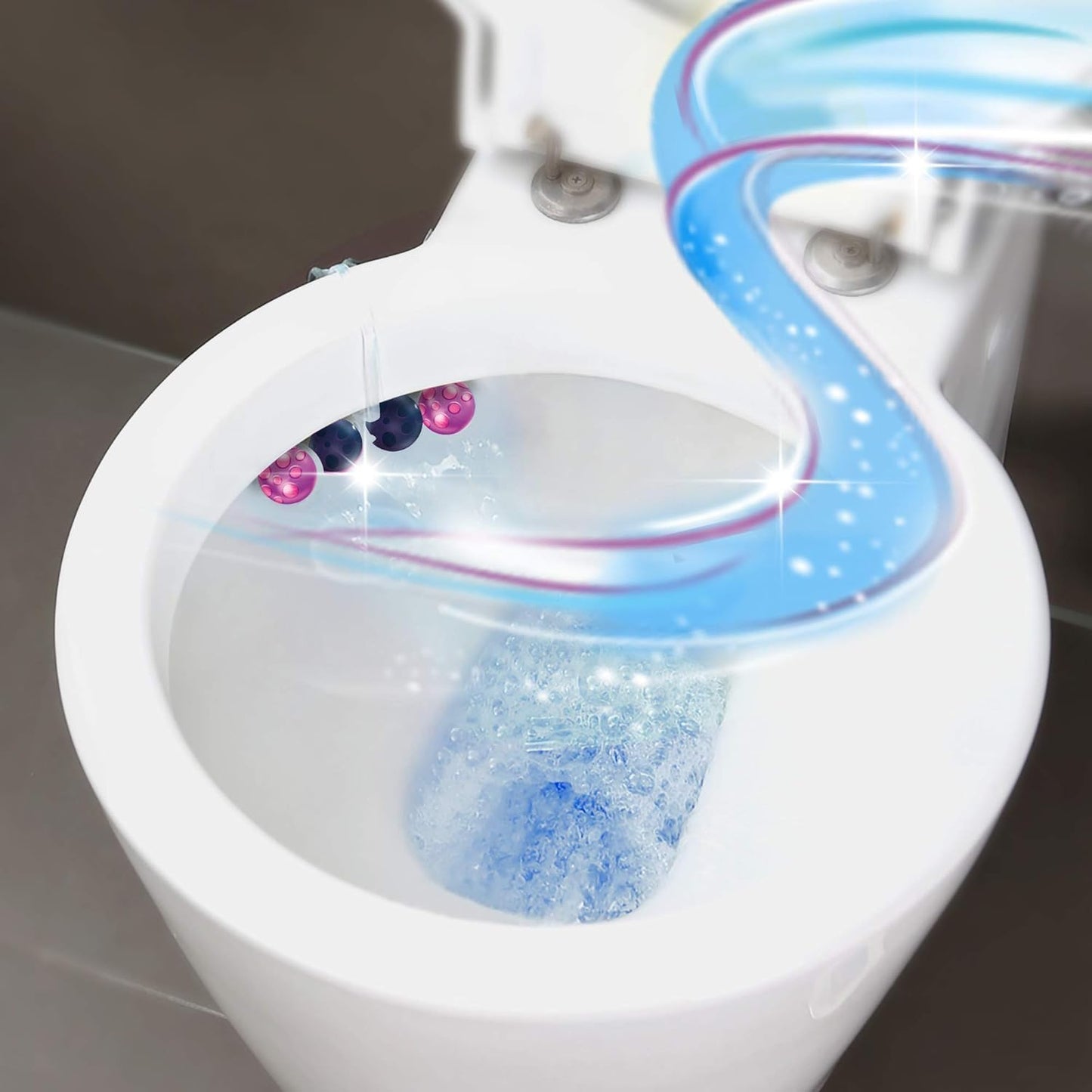 SKY-TOUCH 7 PACK Toilet Rim Block, Lemon Light Fragrance, Powerful Stain Removal, Rich Foam, 7 Pack* 45g