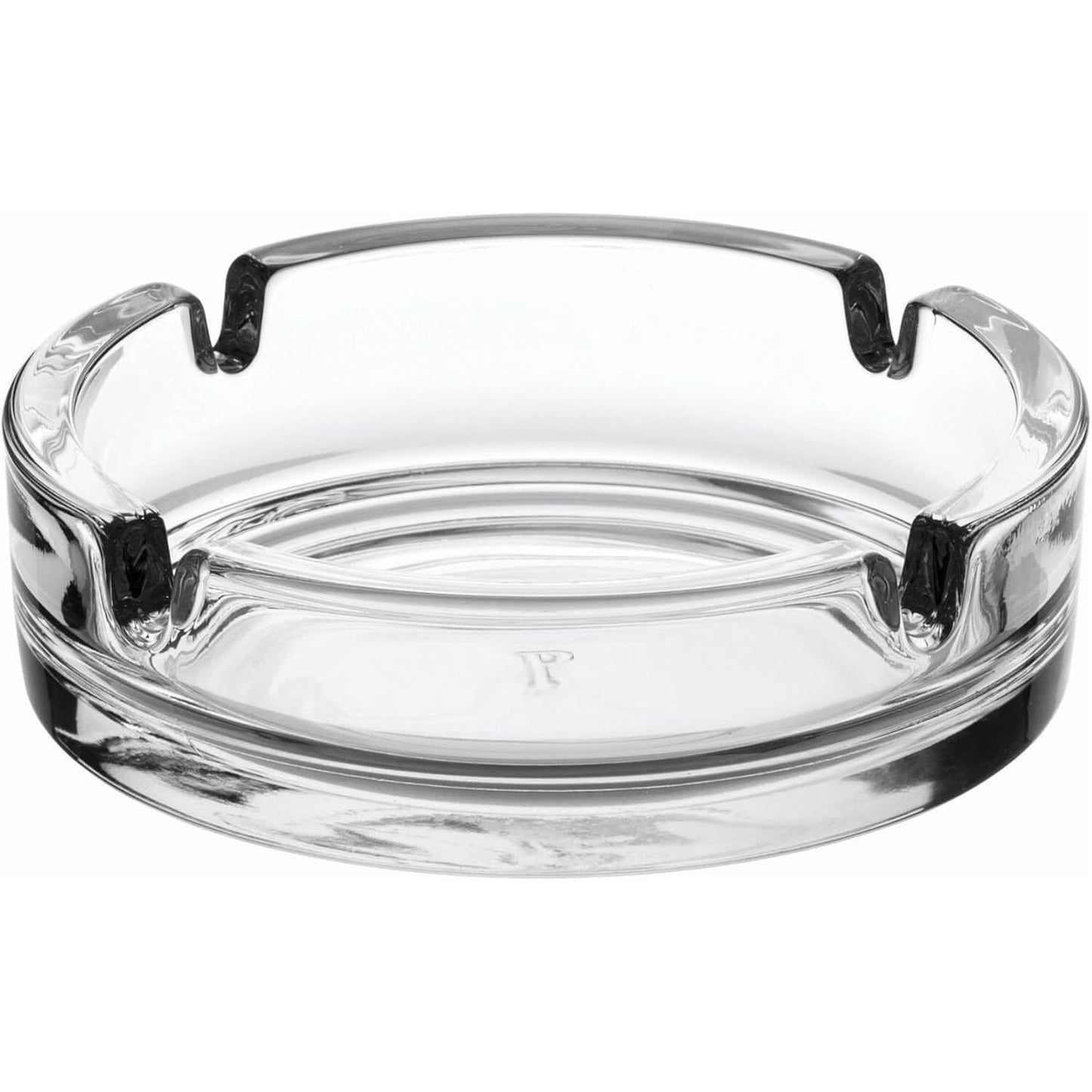 SKY-TOUCH Glass Ashtrays Round Transparent Ashtrays Portable Modern Desktop Containers Suitable for Home Offices, Hotels, Cafes | Durable Desktop Smoking Accessory 10.6cm * 3.5cm