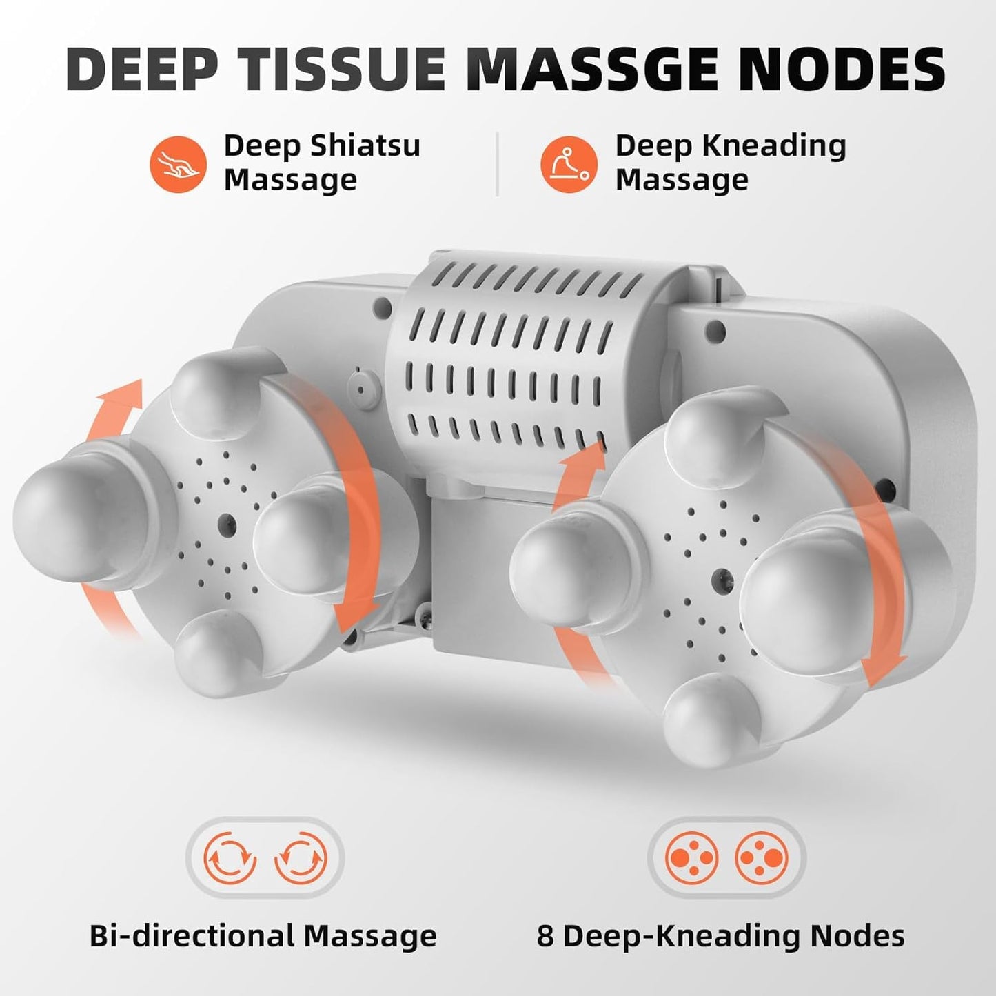 SKY-TOUCH Neck and Shoulder Massager with Heat, Deep Tissue Shiatsu 3D Kneading Massager for Neck, Back, Waist and Leg, at Home and Office, Valentines Gifts & Birthday Gifts (Black)