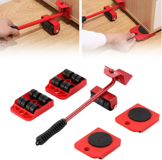 SKY-TOUCH Furniture Lifter, 5 PCS Set Iron Furniture Moving Tools, Heavy-duty Moving Tools Easily Lift and Slide Sofas, Beds, Refrigerators, and Washing Machines