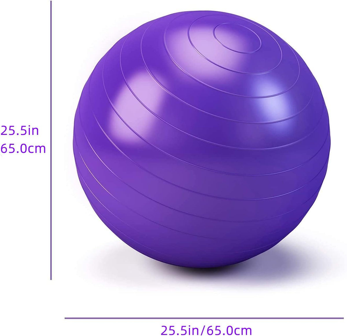SKY-TOUCH Yoga Ball Anti-Burst, Exercise Ball with Air Pump Thickened Stability Balance Ball for Physical Fitness Exercise - 2