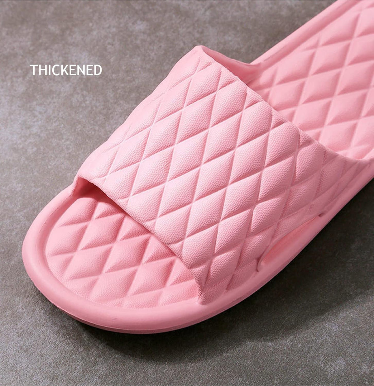 SKY-TOUCH Unisex Shower Slippers, Anti-slip Bathroom Indoor Soft Light Weight Flat Sandals, Size 36-45 - 2