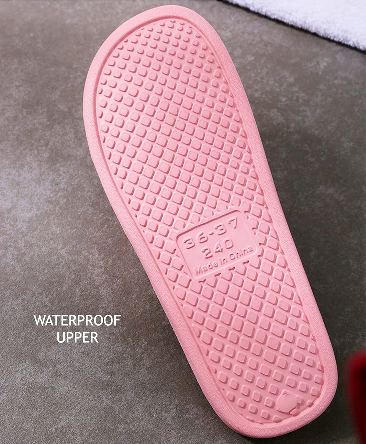SKY-TOUCH Unisex Shower Slippers, Anti-slip Bathroom Indoor Soft Light Weight Flat Sandals, Size 36-45 - 3