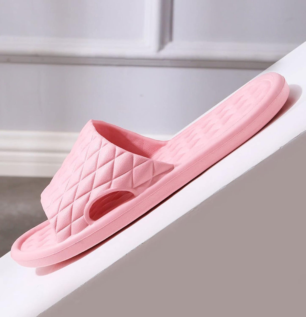 SKY-TOUCH Unisex Shower Slippers, Anti-slip Bathroom Indoor Soft Light Weight Flat Sandals, Size 36-45 - 4