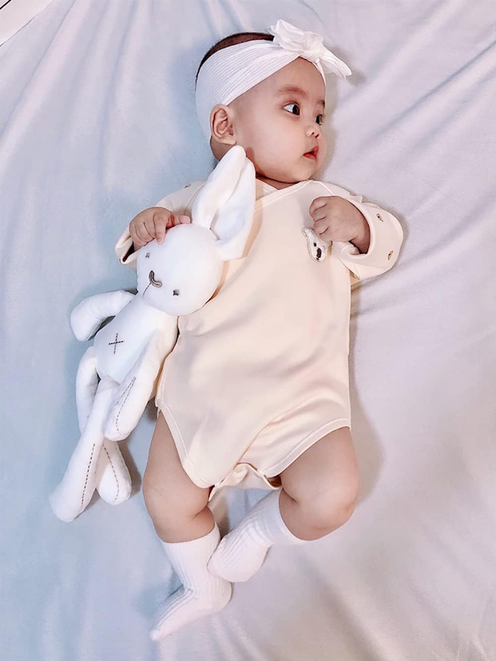 SKY-TOUCH Long Ears Bunny Toy : Soft Plush Rabbit Toys Cute Stuffed Animal For Kids - 3