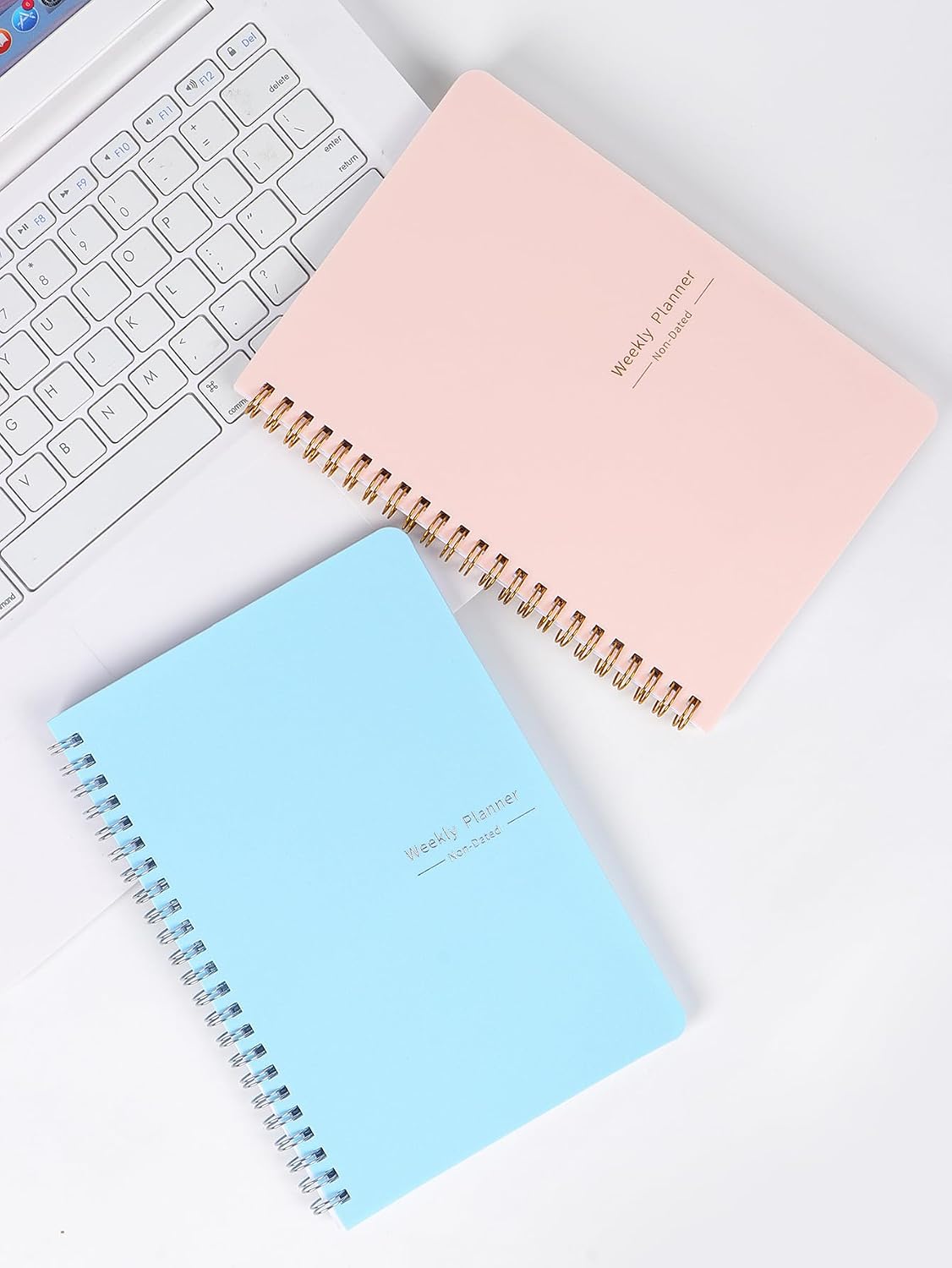 SKY-TOUCH A5 Weekly Planner : To Do List Notebook with 52 Undated Sheets Daily Planner with Goal Habit Tracker Organizer for Office Home School Work Study Life Pink - 3