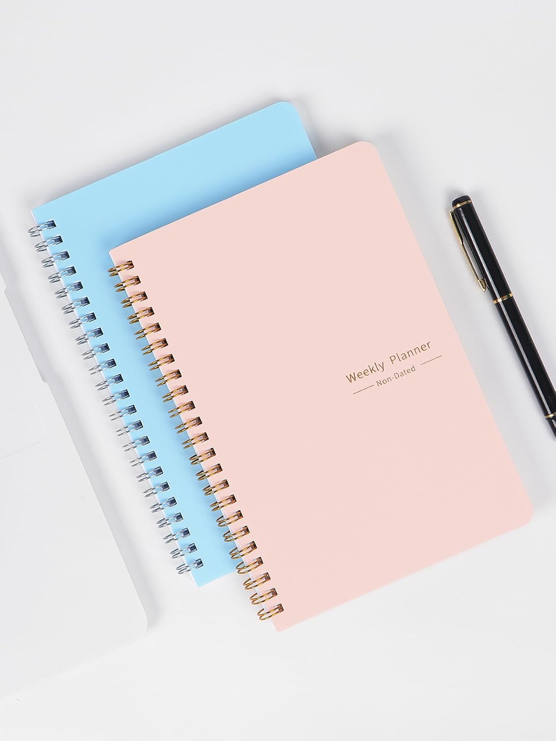SKY-TOUCH A5 Weekly Planner : To Do List Notebook with 52 Undated Sheets Daily Planner with Goal Habit Tracker Organizer for Office Home School Work Study Life Pink - 5