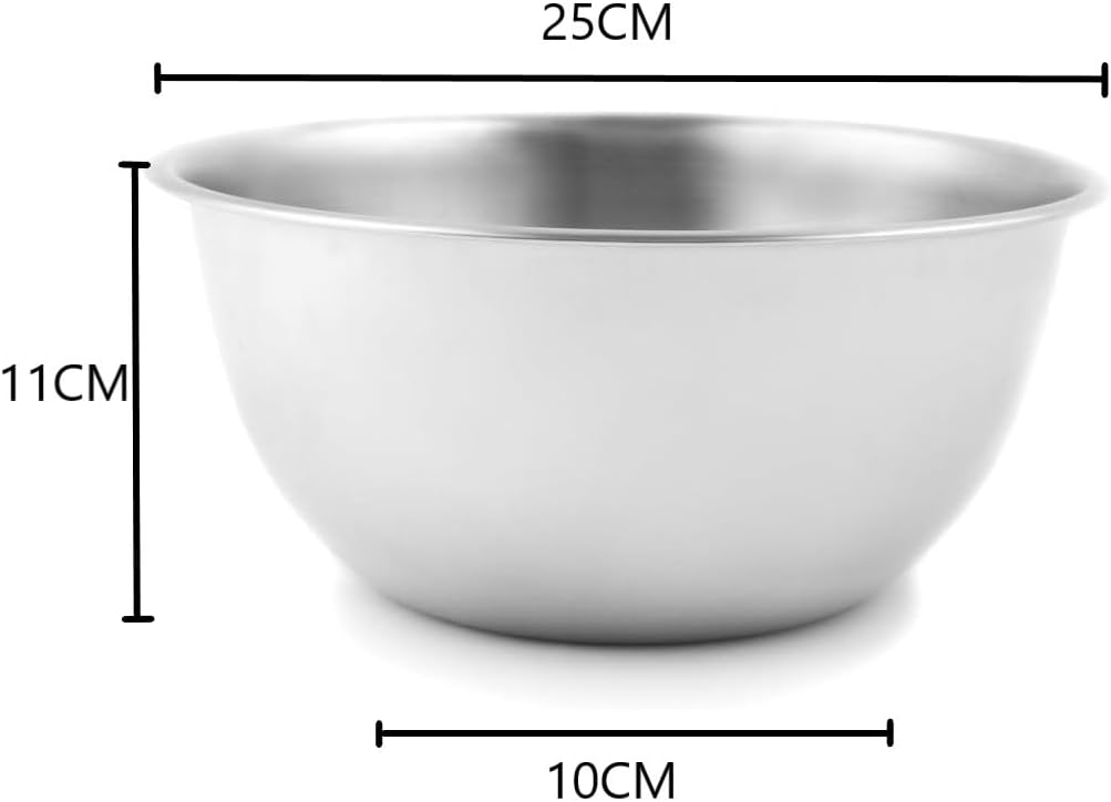 SKY-TOUCH 3.5L Stainless Steel Mixing Bowl : Eco Friendly Reusable Meal Prep Food Storage Organizers with 2L Graduations Dishwasher-Safe for Cooking Baking Marinating Serving Food Salad - 5