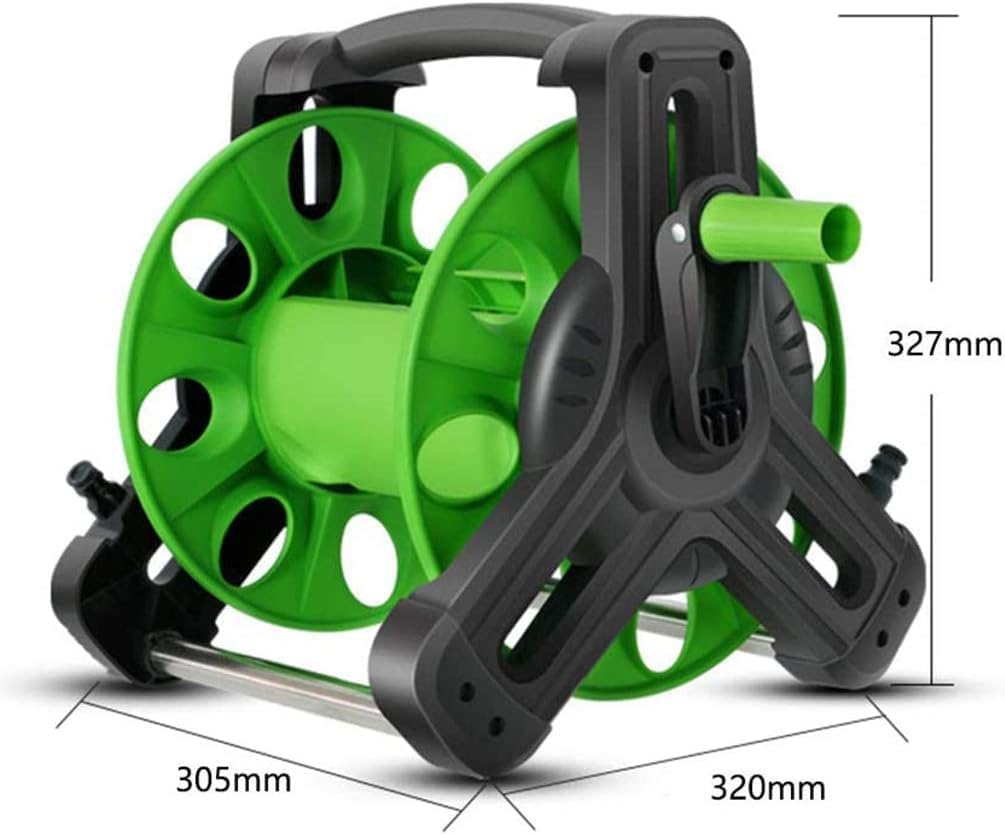 SKY-TOUCH Water Hose Reel,Portable and Wall Mount Water Pipe with High Pressure Water Gun-10 Spray Modes, Telescopic with Connection Adapters,22.5m Hose Reel Kit,2M Water Inlet Pipe - 4
