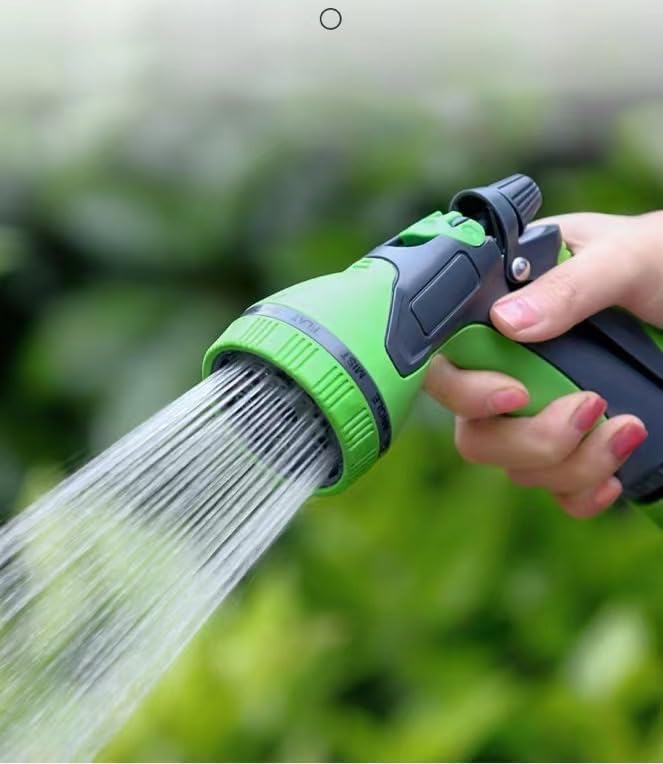 SKY-TOUCH Water Hose Reel,Portable and Wall Mount Water Pipe with High Pressure Water Gun-10 Spray Modes, Telescopic with Connection Adapters,22.5m Hose Reel Kit,2M Water Inlet Pipe - 8