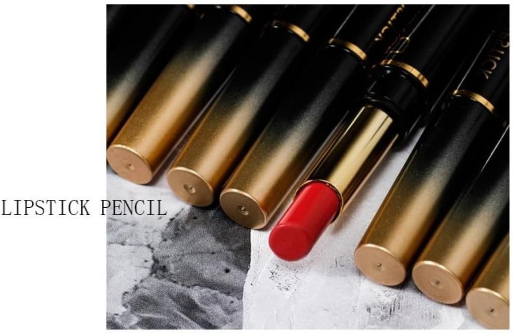 SKY-TOUCH Double Head Matte Lipstick + Lip Liner Pen Set 2 in 1 One Step Lips Makeup Waterproof Long Lasting Nude Velvet Pen, One Size 09# - 5