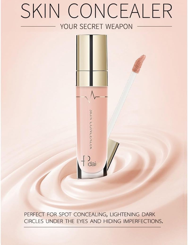 SKY-TOUCH Foundation Concealer BB Cream Concealer Waterproof Sweat Proof Long Lasting Full Coverage Matte Liquid Concealer Concealing Blemishes Dark Spots and Dark Circles for Face and Eyes (#5 5ml) - 2
