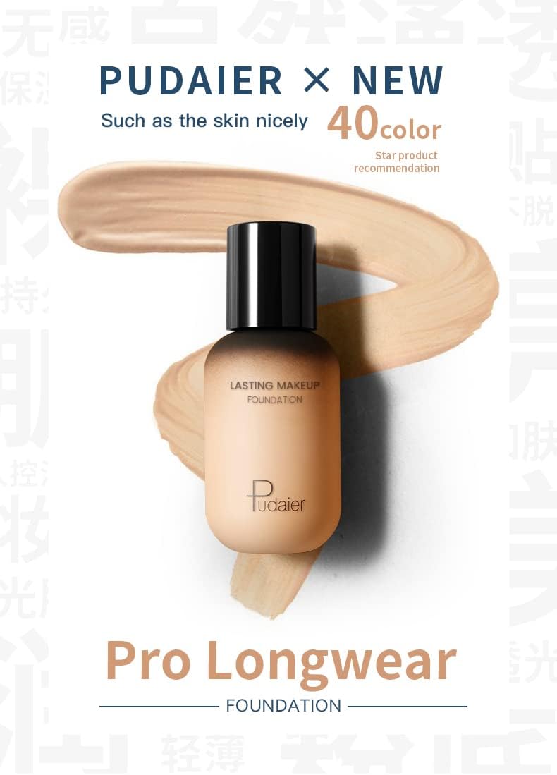 SKY-TOUCH Concealing 24-Hour Liquid Foundation For Face & Body Full Coverage - Invisible Pores, Covering Blemishes(1CF 40ml) - 2