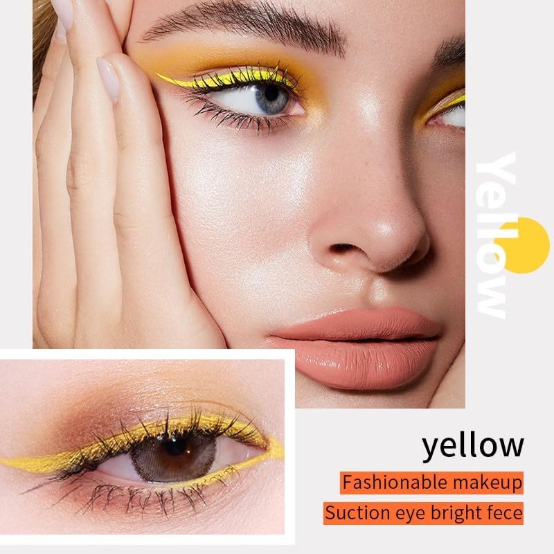 SKY-TOUCH Waterproof Eye Liner Natural Long Lasting Makeup Liners (#01 Powder) - 5